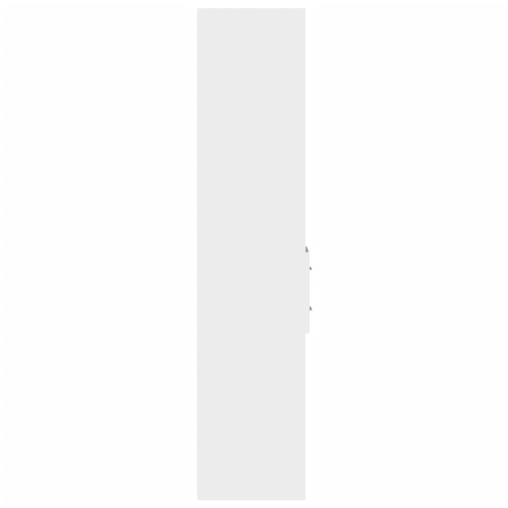 Armadio Highboard bianco, 30 x 42,5 x 185 cm, in legno