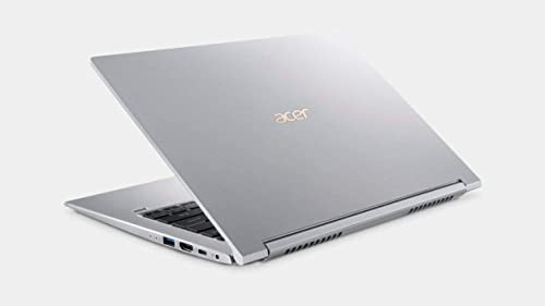 Image of acer Swift 3 14 inchFHD IPS LED Premium Laptop | Intel Core i5-8265U | Backlit Keyboard | Fingerprint Reader | Windows 10 Pro | Silver (Silver, 8GB DDR4 | 256GB SSD)