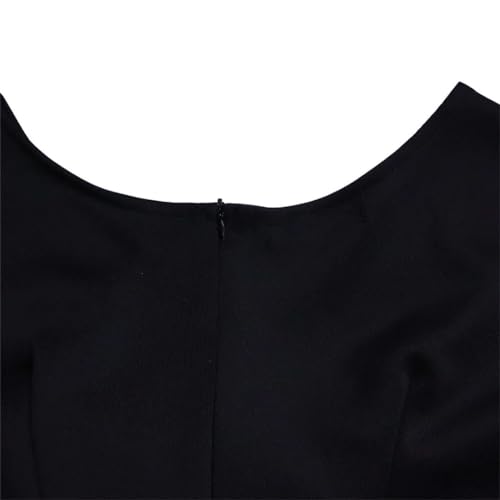 Female Clothing Sashes Solid High Waist Pencil Skirt V-Neck Pleated Zipper Elegant Midi Dress2
