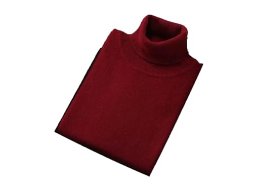 Men High Collar Sweaters Men Soft Warm Long Sleeve Solid Sweater Slim Fit Knitted Pullovers
