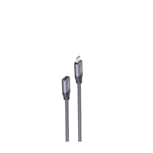 SHIVERPEAKS Basic-S câble USB 1,5 m USB 3.2 Gen 2 (3.1 Gen 2) USB C Gris