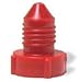 PD100 Threaded Red Polyethylene Caplug - Package of 10