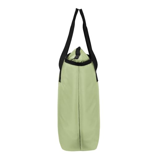 Image of F Gear Flex Quite Green Tote Bag for Women|Handbag with 1 Spacious Compartment & Inside 2 Pockets|Zip Closure, Premium Finish|Lightweight & Durable|Shopping, Stylish Office, Travel, College Tote