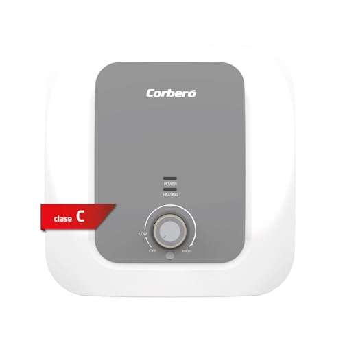Corberó – Termo Eléctrico Compacto Mecánico | CTWBMEC30 | 30L | Instalación Vertical | Termómetro Exterior | Termostato Regulable | Protección Anticorrosión | Eficiencia Energética C