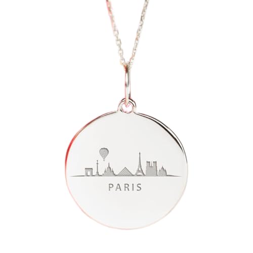Colgante París de plata 925 LKBEADS el regalo unisex hecho a mano ideal con cadena