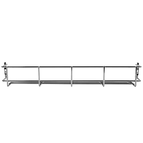Image of andrew james 1 /2 /3 /4 /5 Spice Rack Organiser - No Assembly Needed | Chrome Hanging Spice Shelf for Inside Cupboard Door or Wall Mounted | Kitchen Organiser (1 Tier)
