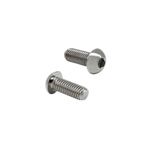 Rison-Titanium SSCY-US--67 Rison Titanium Screws M5X15Mm Screws Iso7380 Button Head Hex Socket Cap Screws Original Button Socket Head Hexagon Titanium Bolt Gr5 Titanium Screws Pack Of 5 thumb #4