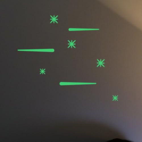 Adhesivos de estrellas luminosas fluorescentes para pared y techo miniatura 6