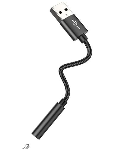 Adaptador de audio USB a Jack 3.5mm AUX miniatura 1