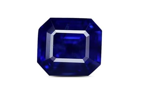 Zafiro azul de 3 quilates con corte esmeralda Neelam de Sri Lanka para alta joyería