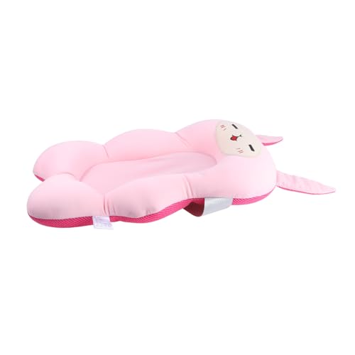 SUPVOX 1 Pieza Alfombra De Baño De Bebé Ducha Almohadilla Bañera Estera Baños Para Infantes Alfombra De Baño Antideslizante Alfombra De Shower Rosa Malla Sándwich