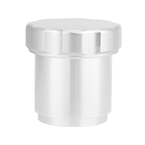 EVGATSAUTO Aluminum Alloy 1.5'' OD Fuel Filler Neck with for Fuel, Oil, Water, Dry Oil, Car, Truck, Silver