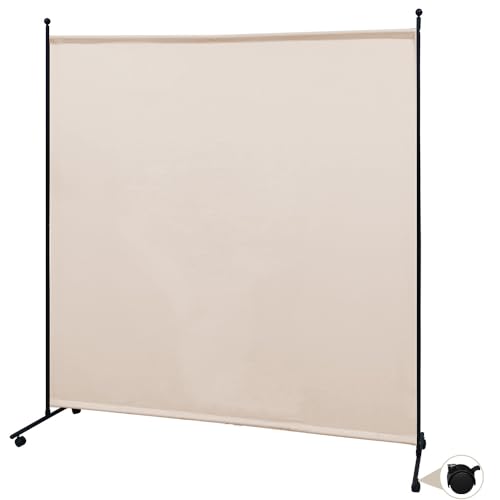 La Mejor Recopilación de Biombos que puedes comprar esta semana. 44 Kesntto 180 * 172 cm Separador de Habitación con Ruedas de un Solo Panel, Divisor de Habitación de un Solo Panel, Divisor de Privacidad de un Solo Panel, Pantallas de Privacidad