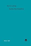 Kants Rechtslehre (Kant-Forschungen 2)