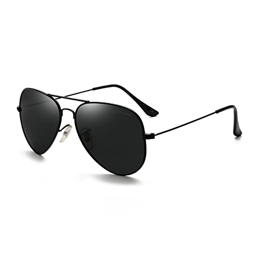 Image of grey jack Polarized Aviator Sunglasses lightweight Stylish Glasses for Men Women UV Protection S110102