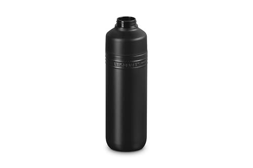 Image of Le Creuset Stainless Steel On The Go Water Bottle, 33 oz., Licorice