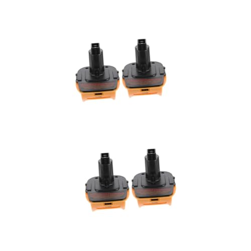 Adaptateur de batterie Li-ION x4 convertisseur jaune pour outils électriques