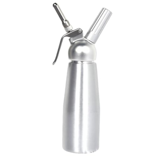 Negosuエスプーマ ス 泡立て器 携帯式500ml 生クリーム 泡立て器 ング デザートツール ミルクフォーマー 発泡性の泡 炭酸水メーカーアルミ合金 ハンドミキサー