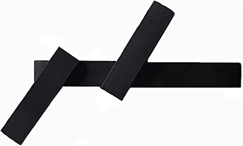 Lámpara de pared negra con rotación que elimina sombras en el espejo y dormitorio
