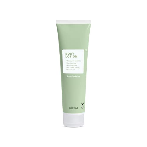 Brandless Green Tea & Aloe Body Lotion | Moisturizing Body Lotion with Green Tea, Soothing Aloe and Safflower Oil | Simple, Clean Body Lotion for All Skin Types | Paraben Phthalate and Cruelty-Free