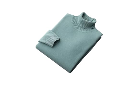 Men's Thickened High Collar Sweater Knitting Long Sleeve Pullovers Jumpers Soft Warm Solid Casual Sweater