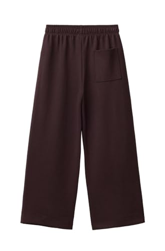 Image of Alan Jones Clothing Girls Wide Leg Palazzo Trousers | Cotton Blend Interlock Fabric | Side Pockets | Adjustable Inner Drawstring | Casual & Everyday Wear Pants