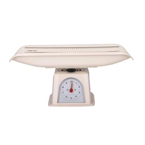 Image of OTICA Analogue Personal Baby Weighing Scale for Manual Weight Upto 10 Kgs with Tray (Cream)