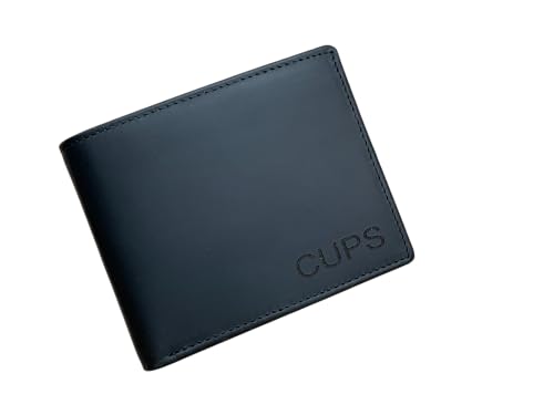 Personalized Leather Wallet for Men, Custom Monogram Initial Wallets - Engraved Name Wallet for Him, Dad, Husband, Son, Grandpa - Perfect for Weddings, Anniversaries, Birthdays, Graduation (BLACK.)