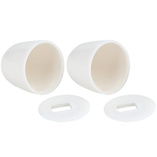 FOMIYES Tapas para Pernos de Inodoro 1 Par de Plástico Resistente Cubiertas Redondas para Tornillos de Asiento, Accesorio para Instalación de Baño, Reemplazo Práctico para Piezas