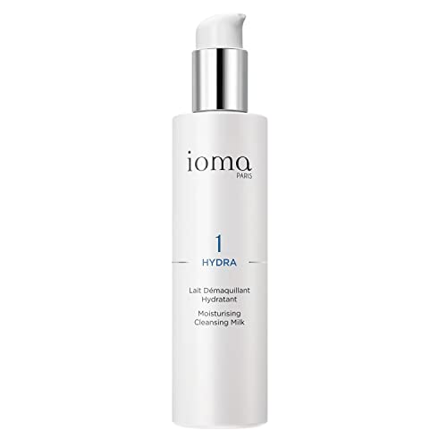 IOMA Paris - HYDRA Moisturizing Cleansing Milk - Hydrating and Cleansing Face Gel that Removes Makeup and Moisturizes Skin, Make-Up Remover for All Skin Types, (200 ml)
