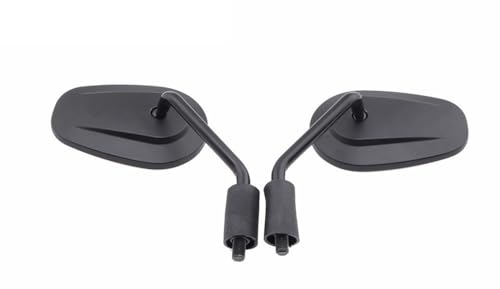 Rétroviseurs Latéraux Moto Ovales anti-vibration en aluminium universels pour scooter