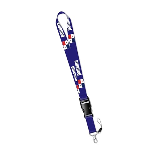 ERRORY Long porte-clés coloré sur le thème du Panama pour un rangement sécurisé et un accès rapide à la chaîne de téléphone multifonctionnelle