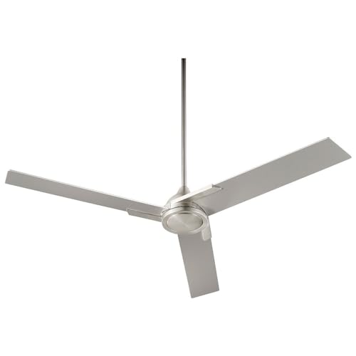 Oxygen Lighting Oxygen 3-103-24 Contemporary Modern 56``Ceiling Fan from Coda Collection in Pewter, Silver Finish, Satin Nickel