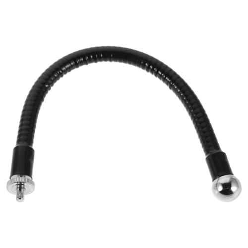 WATIIFUFU Flexible Microphone Goose Neck Hose 25cm Metal Mic Stand Extension Tube with M5 Thread and Nut for Live Streaming Recording and Photo Shoots