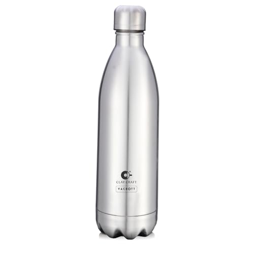 Image of CLAY CRAFT VACBOTT Stark Double Walled|18 Hours Hot and 24 Hours Cold Water Bottle Vacuum Insulated|Flask|Thermosteel Bottle 700ml,Leak Proof|Gym|Travel Bottle|BIS Certified|1Year Limited Warranty