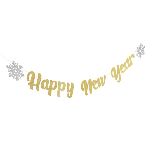 Veemoon Decoración para Año Banderín Colgante y Topper para Tartas Colores Brillantes para Fiestas Casa y Ambiente Festivo