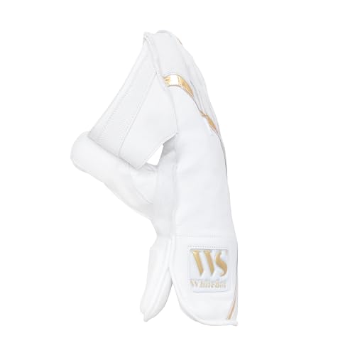 Image of Whitedot Summer Leather Cricket Wicket Keeping Gloves Suitable for Professional Players