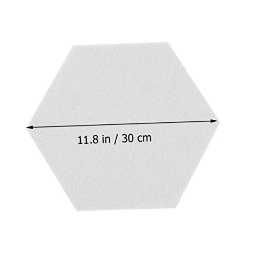 Paneles acústicos hexagonales de fieltro BESPORTBLE 12 piezas para decoración de pared, tablero de chinchetas y aislamiento de sonido para estudio en casa miniatura 2