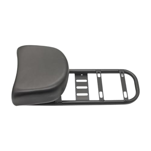 Porte-bagages arrière vélo électrique robuste étagère noire à coussin