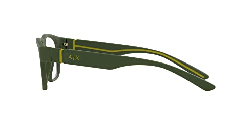 Image of Armani Exchange mens Ax3102u Universal Fit Square Prescription Eyewear Frames
