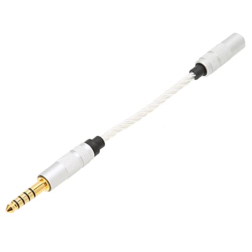 Adaptador de audio 4.4mm macho a 3.5mm hembra transparente miniatura 1