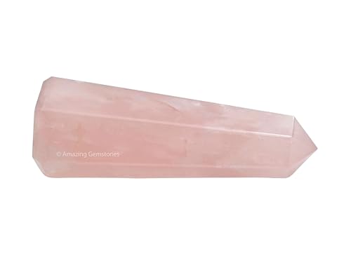 Image of Amazing Gemstone Rose Quartz Crystal Towers - Natural Healing Crystal Point Obelisk for Reiki Healing and Crystal Grid (2 inch to 3 inch INCH)