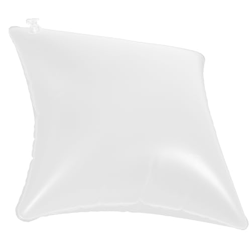 JEWEDECO Transparent Inflatable Pillow Portable Camping Cushion Insert Ergonomic Design for Outdoor to Clean Material for Sofa and Car Use Lightweight and Convenient