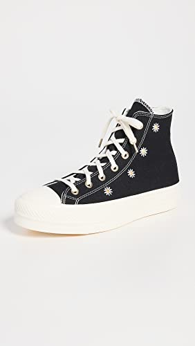 Image of Converse Women's Chuck Taylor All Star Lift Sneakers, Black /Egret /LightGold, 5.5 Medium US