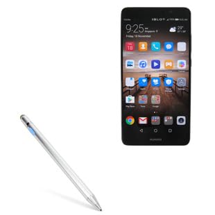 BoxWave Stylus Pen Compatible with Huawei Mate 9 Pro - AccuPoint Active Stylus, Electronic Stylus with Ultra Fine Tip - Metallic Silver