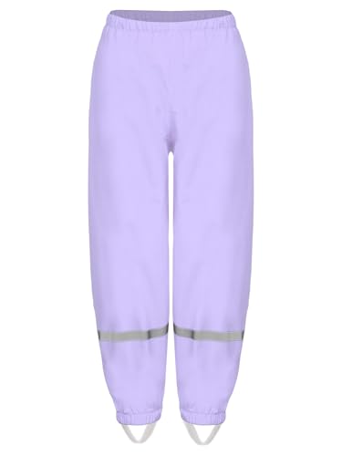 Aislor Kids Girls Boys Rain Pants Reflective Strip Waterproof Windproof Outdoor Play Mud Dirty Proof Trousers Rain Wear4