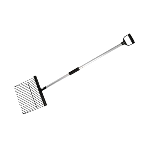 Generic Iron Manure Fork Fork Sturdy Equestrian Tool Hay Equipment for Horse Stall Farm Animal Husbandry Grass Hay Garden