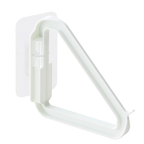 Worparsen Office Clothes Rack Holder Wet Dry Hanger Wall-Mounted Clothing Space-Saving Organizer for Laundry Dryer Room Garment Storage Dorm White