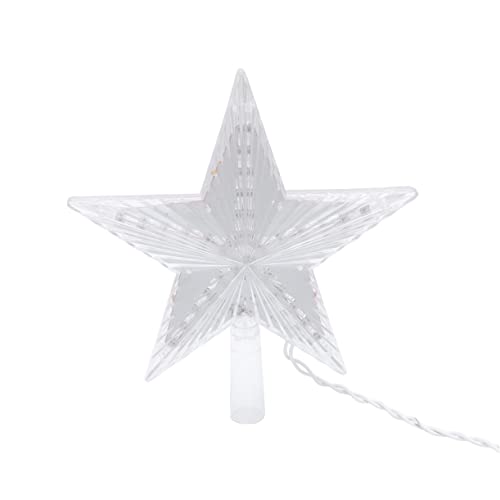 OSALADI Exterior Christmas Tree Star Led Christmas Tree Topper Light Star Ornament Decorative Christmas Tree Decoration Warm White