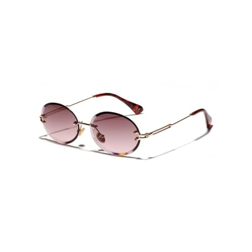 Nuances punk steampunk ovales sans monture pour homme et femme tendance C08